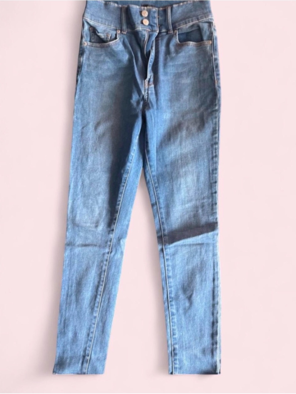 BDG Slim High-Rise Skinny Jeans in Light Blue Wash